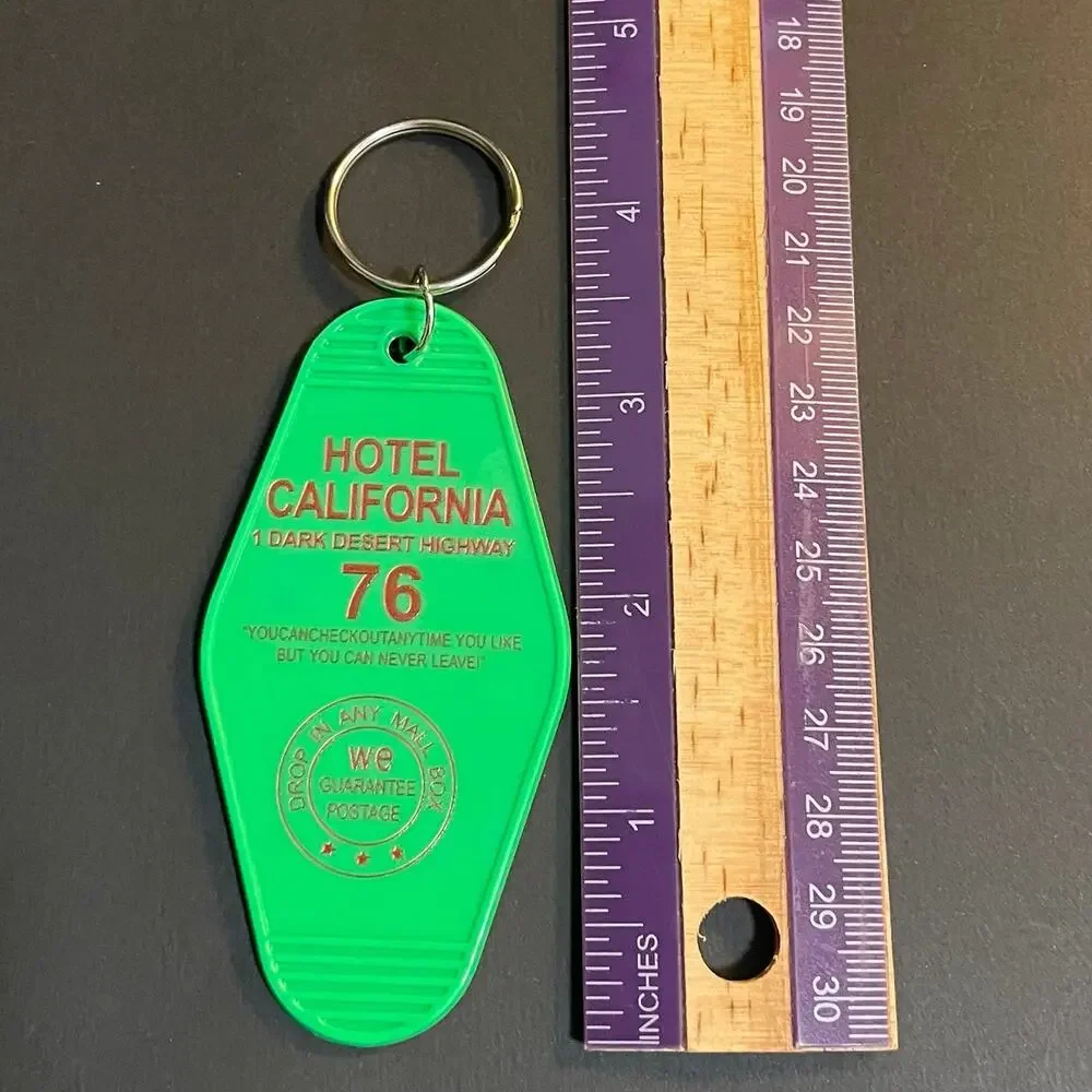 Eagles Hotel California Keychain ~ Green